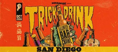 Trick or Drink: San Diego Halloween Bar Crawl (3 Days)