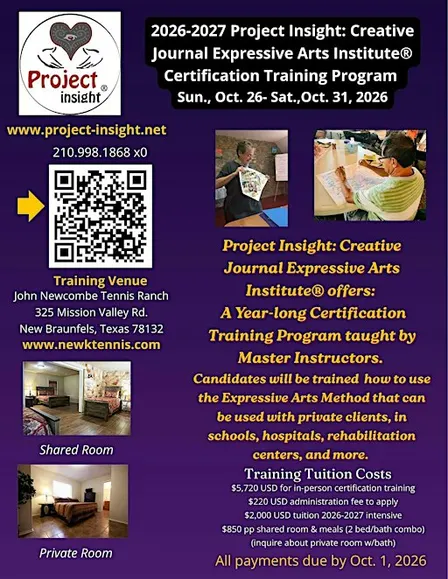 Project Insight: Creative Journal Expressive Arts Institute® Cert. Training