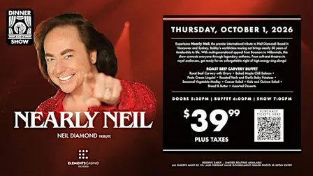 Dinner & A Show: Nearly Neil - Tribute Show