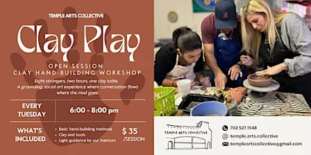 Clay Play Tues Night: Ceramic Art Making Session