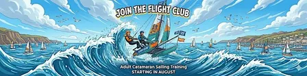 The Flight Club! Catamaran Sailing Training + Race on a Hobie 16