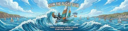 The Flight Club! Catamaran Sailing Training + Race on a Hobie 16