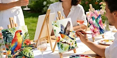 DIY Birds Canvas Paint & Sip