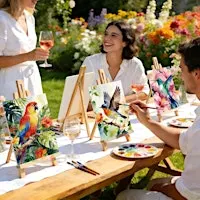 DIY Birds Canvas Paint & Sip