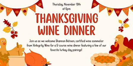 Thanksgiving Wine Dinner