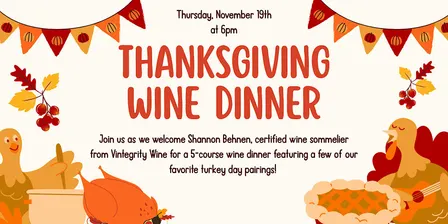 Thanksgiving Wine Dinner