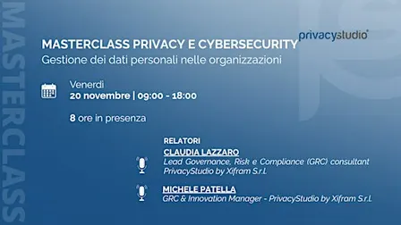 Masterclass Privacy e Cybersecurity