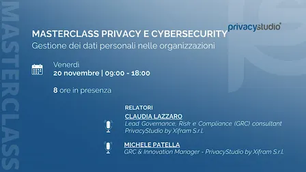Masterclass Privacy e Cybersecurity