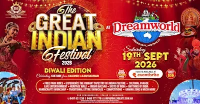The Great Indian Festival - Diwali Edition at Dreamworld Australia