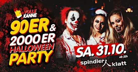Volle Kanne 90er & 2000er – Halloween Party im Spindler & Klatt