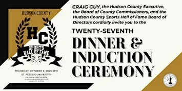 Hudson County Sports Hall of Fame Dinner & Induction Ceremony