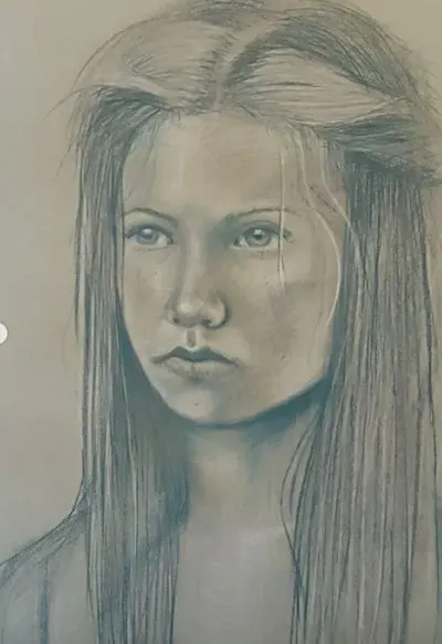 Portrait Drawing From a Model in Malvern