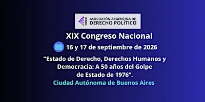 XIX Congreso Nacional de Derecho Político