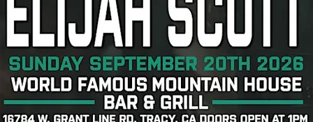 Elijah Scott concert
