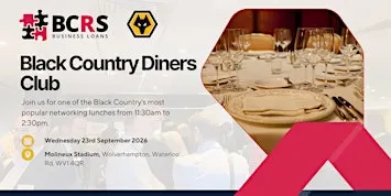 BCRS Black Country Diners Club is back on 23rd September 2026!