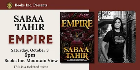 SABAA TAHIR: EMPIRE at Books Inc. Mountain View