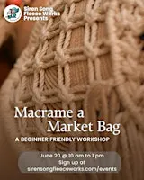 Macrame a market bag
