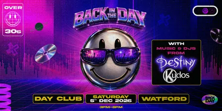 The Kudos & Destiny Watford Day Club for over 30's