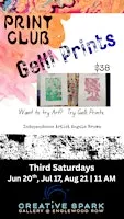 Printmaking Club: jelly prints, marbling, and more