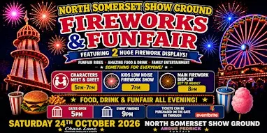 North Somerset Show Ground Fireworks & Funfair 2026