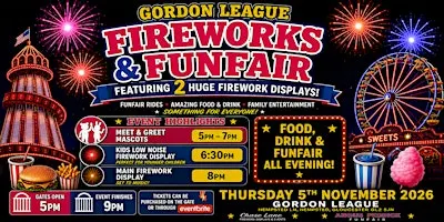GORDON LEAGUE FIREWORKS | GLOUCESTER'S BIGGEST & BEST 2026