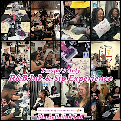 R&B Ink & Sip Night | Beginner Tattoo Experience +Wine Tasting (Tampa)10/24