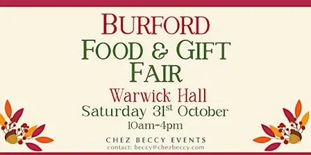 Burford Autumn Food & Gift Fair 2026| Food, Gifts & Artisan Makers