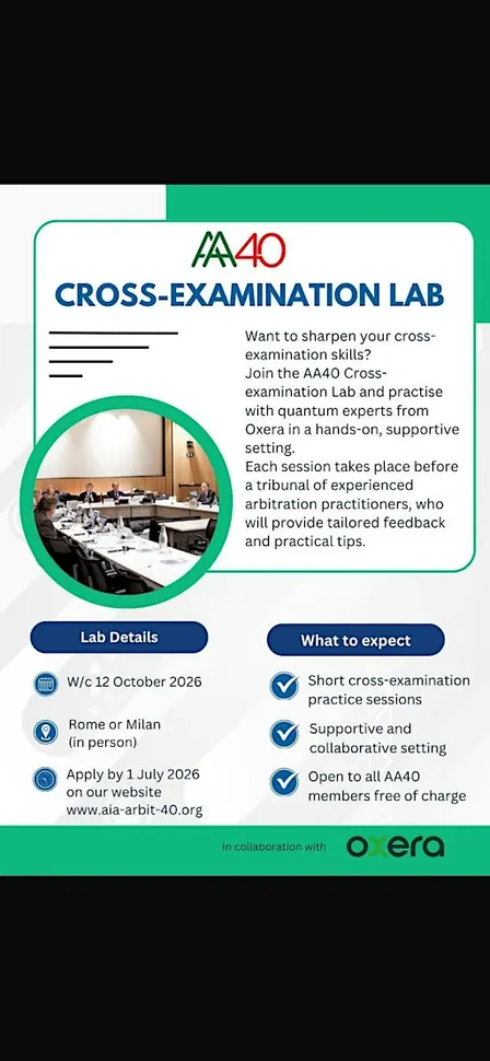 AA40 Cross Examination Lab, in collaboration with Oxera