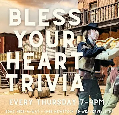 Bless Your Heart Trivia at Eda's Hide-A-Way