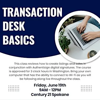 Transaction Desk Basics - LIVE ONLY