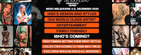 Australian Tattoo Expo Melbourne | 1,000 Tattoo Designs | HUGE Give-aways