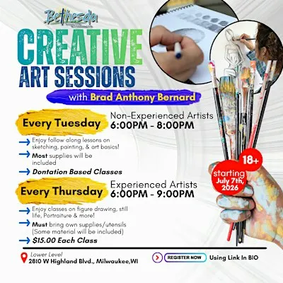 Creative Art Sessions w/ Brad Anthony Bernard at BCOTA