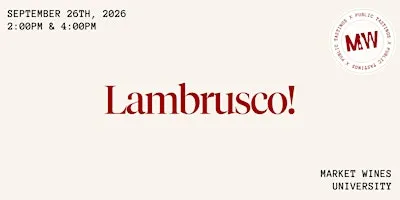 Lambrusco!