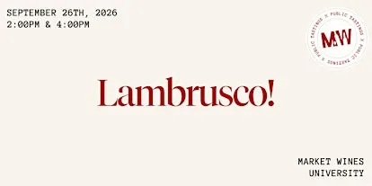 Lambrusco!