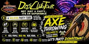 Downtown Fremont Street Axe Throwing VIP Experience & Bar Crawl