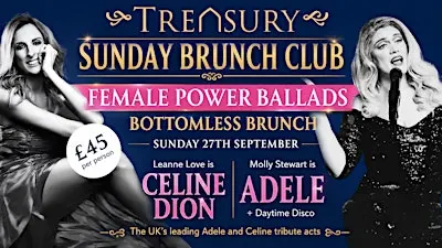 Female power ballads  bottomless Brunch