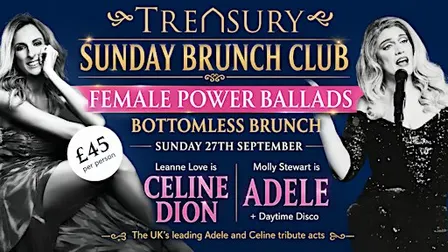 Female power ballads  bottomless Brunch