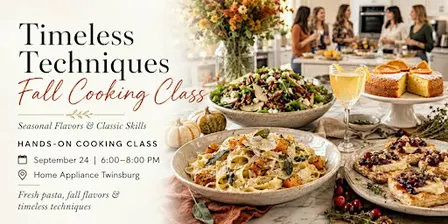 Timeless Techniques: Fall Cooking Class ~ Twinsburg