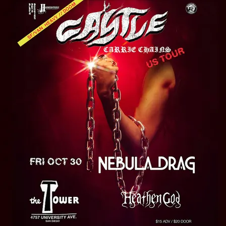 CASTLE US TOUR - CARRIE CHAINS / SAN FRAN+VANCOUVER HEAVY DOOM