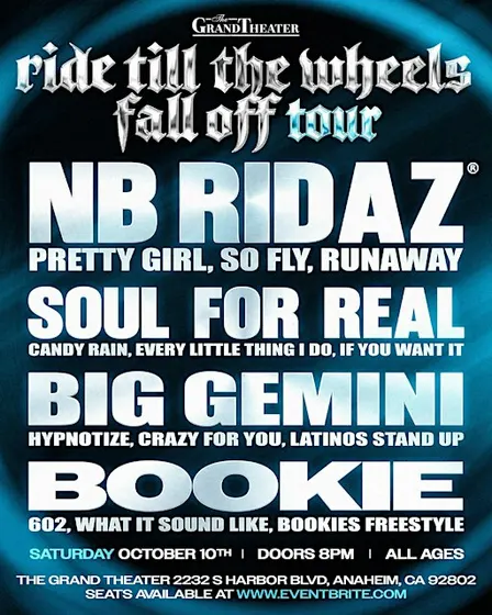 NB RIDAZ RIDE TILL THE WHEELS FALL OFF TOUR IN ANAHEIM CA