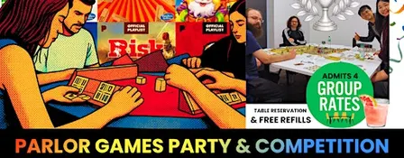 Parlor Games Party & Competition - GROUP RATE PLUS DRINK REFILLS - ADMITS 4