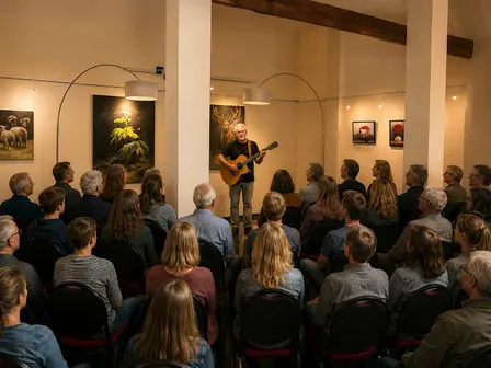 Theater bij  galerie Uitdekunst in Bingelrade