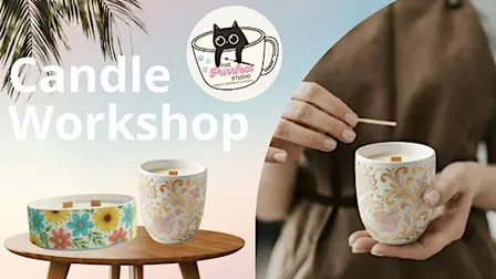 ✨️ Candle Workshop ️✨ I Keramik bemalen I Matcha I Kerzen Workshop