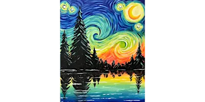 Starry Night Lake View - Paint and Sip in Norfolk | Classpop!™