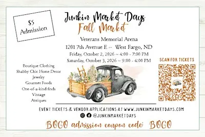 Oct. 2-3rd Fall Market ~ West Fargo