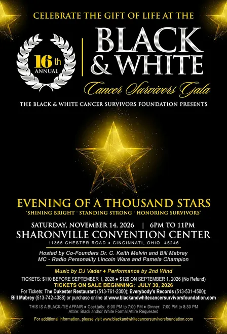 16TH ANNUAL BLACK & WHITE CANCER SURVIVORS GALA