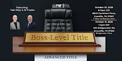 Boss Level Title - Advanced Title- Franklin