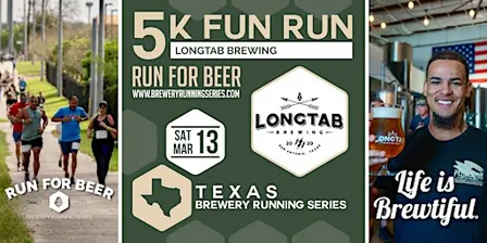5k Beer Run x Longtab Brewing | Texas Brewery Running Series