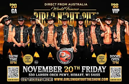 Australia's Girls Night Out Live: Magic Mike Experience -in Hobart, WI