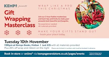 Gift Wrap Masterclass - Festive Fun